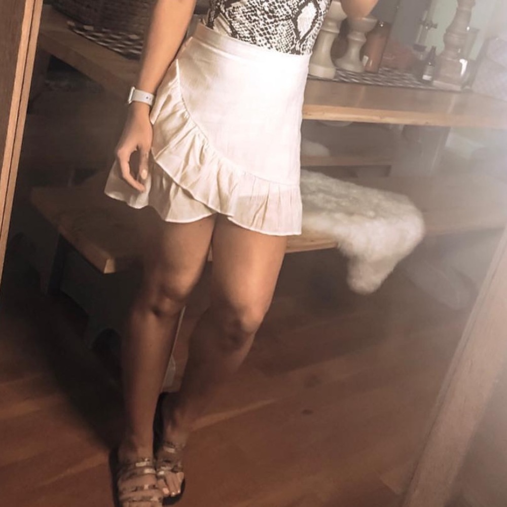 Cream skirt